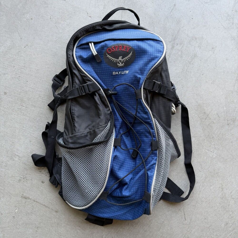 Vintage Osprey Daylite Hiking Backpack Blue Outdoor Gear Adventure Travel
